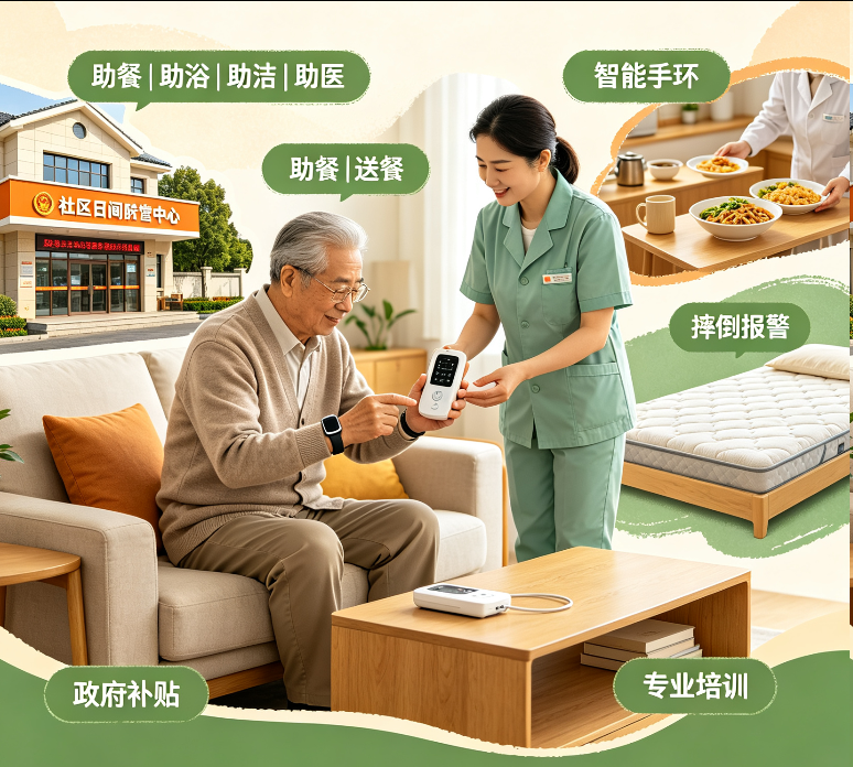 社区养老新模式:老人不出门,服务送上门